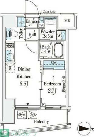 イプセ押上の物件間取画像